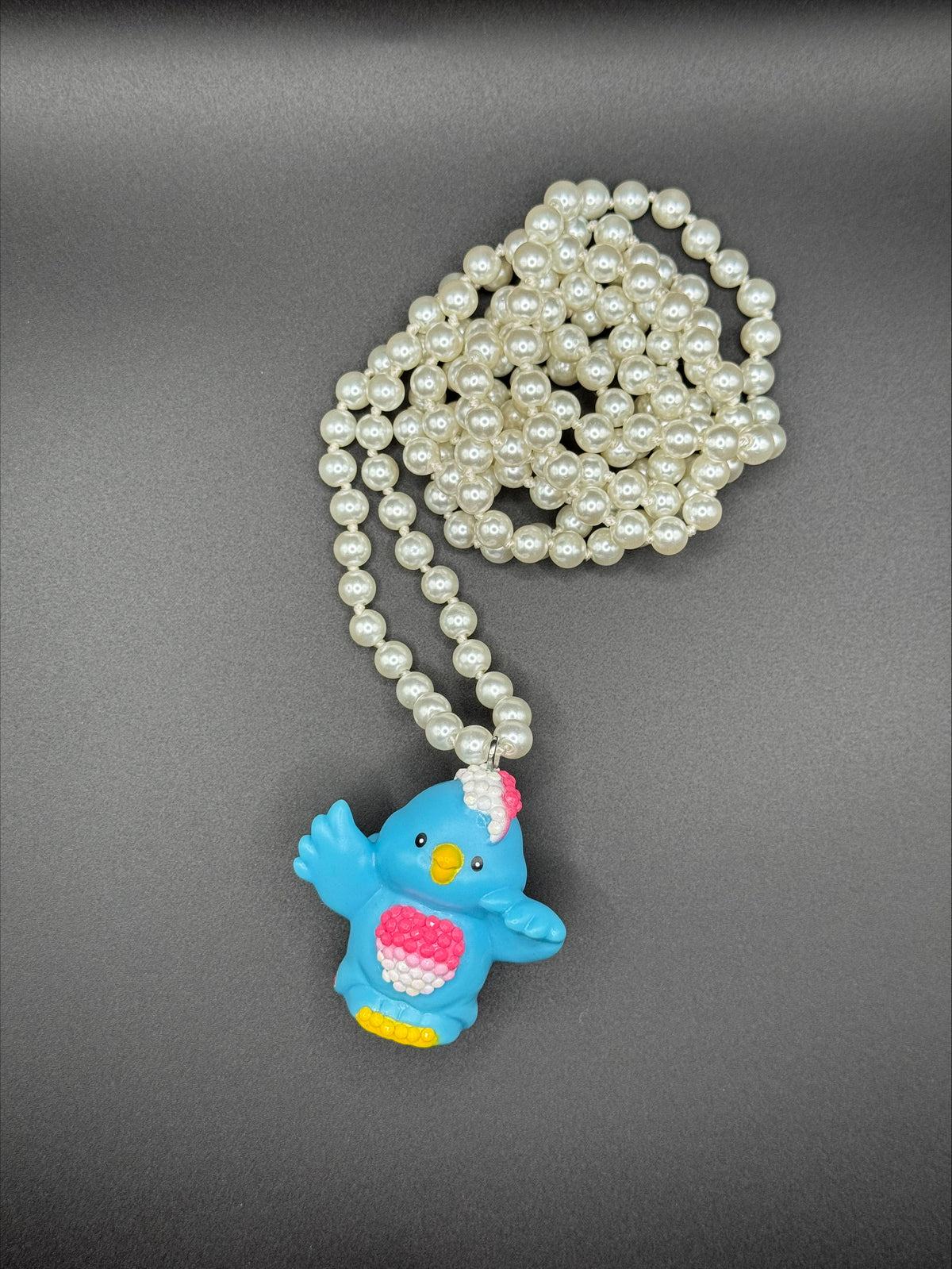 Collier personnage perles et strass (plusieurs modèles)